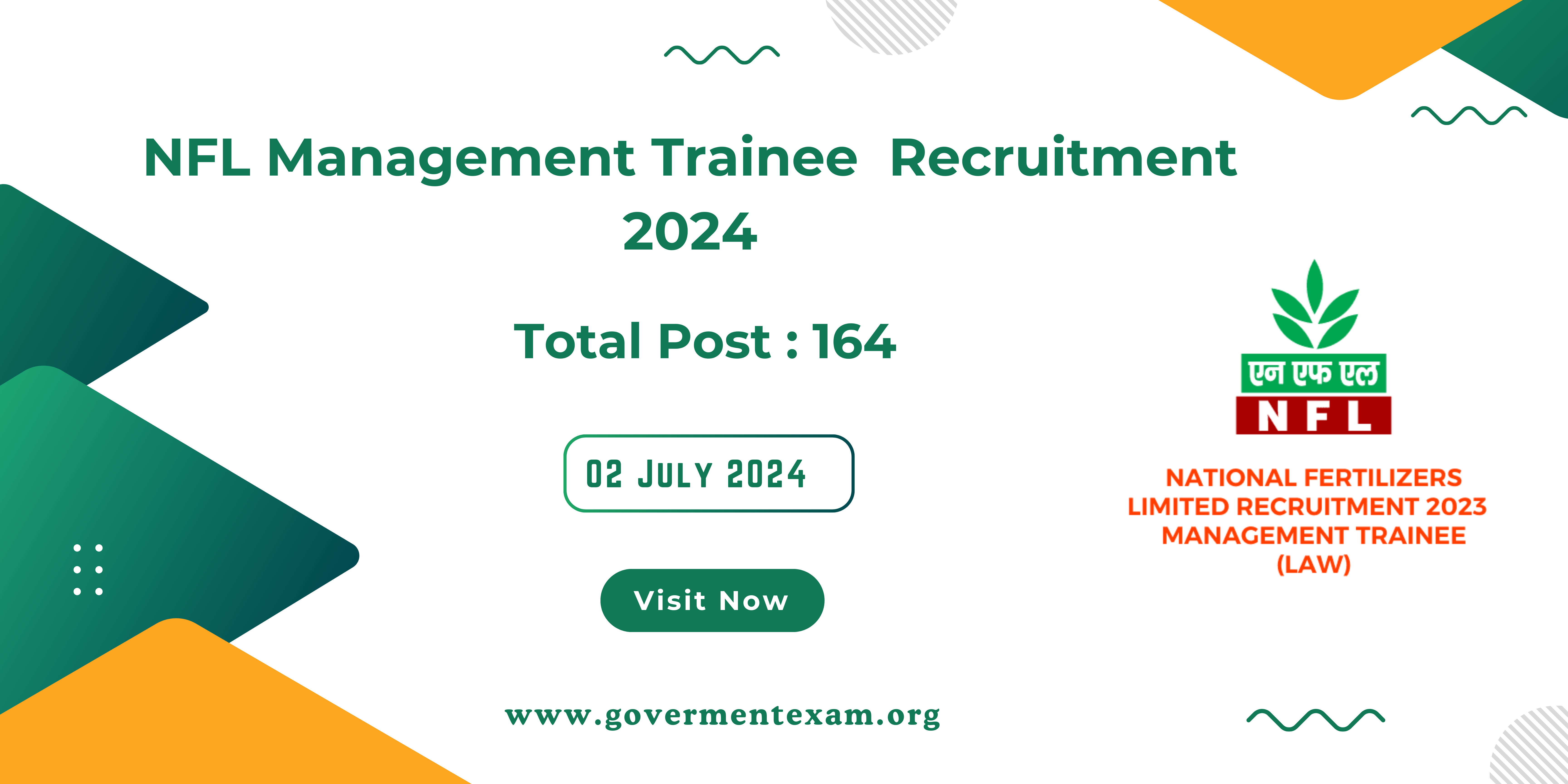 NFL Management Trainee Recruitment 2024: Apply for 164 Posts